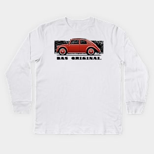 Drawing of the car that inspired the german famous car Kids Long Sleeve T-Shirt